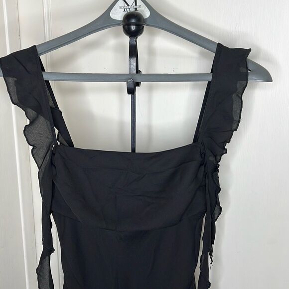 Princess Polly LANAI MAXI DRESS BLACK Size 4 Nwot - Picture 4 of 10